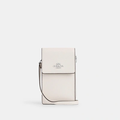Coach Outlet North South Phone Crossbody In White
