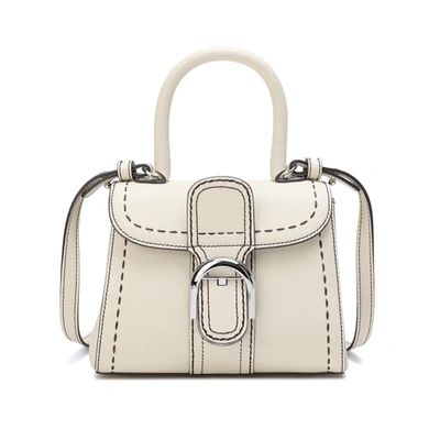 Tiffany & Fred Paris Tiffany & Fred Full-grain Leather Satchel/shoulder Bag In White