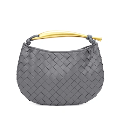 Tiffany & Fred Paris Tiffany & Fred Woven Leather Top-handle Bag/clutch In Grey
