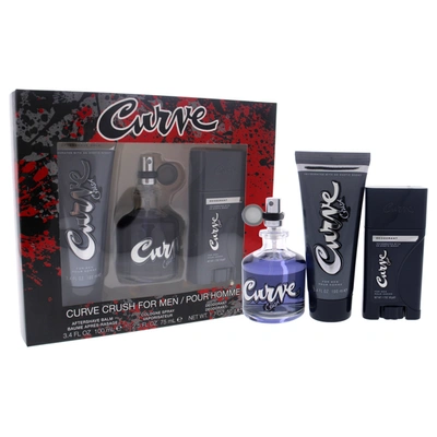 Liz Claiborne Curve Crush By  For Men - 3 Pc Gift Set 2.5oz Edc Spray, 3.4oz After Shave Balm, 1.7oz