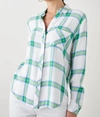 RAILS HUNTER BUTTON UP SHIRT IN AZURE LIME