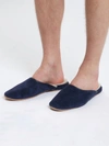 Derek Rose Men's Douglas Slipper In Navy In Blue