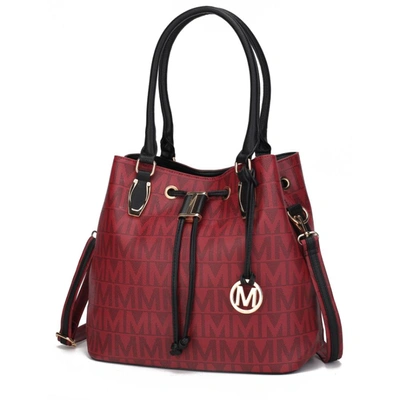 Mkf Collection By Mia K Jane Vegan Leather Tote Handbag In Red