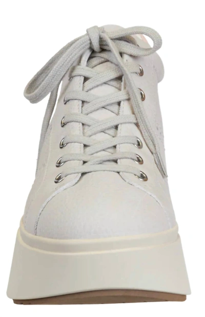 Naked Feet Essex Platform High Top Sneakers In White