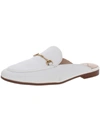 Sam Edelman Linnie Womens Leather Slip On Loafers In White