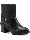 Alfani Chantal Womens Faux Leather Ankle Booties In Black