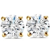 Pompeii3 1 Ct Tdw Diamond Studs 14k Yellow Gold Lab Grown Screw Back Earrings In Multi