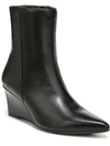 Naturalizer Dario Womens Leather Pointed Toe Booties In Black
