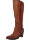 Naturalizer Kalina Womens Leather Block Heel Knee-high Boots In Cider Spice Brown Leather