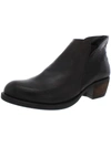 David Tate Global Womens Leather Heeled Ankle Boots In Multi