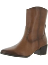 Naturalizer Gloriah Womens Faux Leather Block Heel Mid-calf Boots In Brown