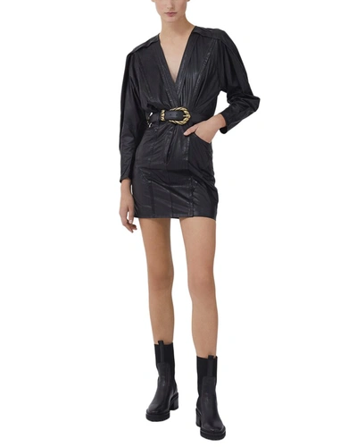 Iro Skala Leather Dress In Black