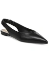 Sam Edelman Whitney Womens Leather Slip On Slingbacks In Black