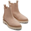 TOMS SKYLAR WARM SYNTHETIC NUBUCK/MATTE BOOT IN TAUPE