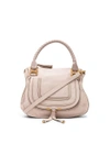 CHLOÉ SMALL MARCIE GRAINED LEATHER SATCHEL IN NEUTRALS.,CHC10WS860161