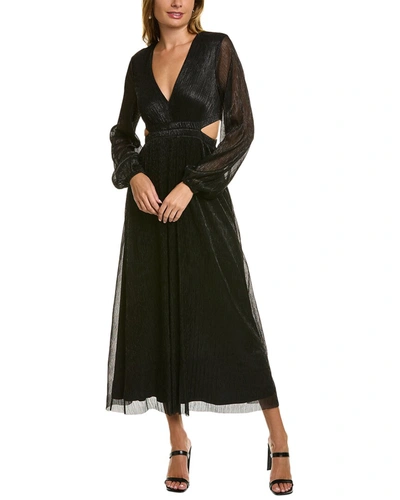 Boden Metallic Cut-out Maxi Dress In Black