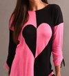 Angel Heart Sweater In Black Multi In Multi