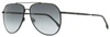 Hugo Boss Men's Pilot Sunglasses B1447s 0031i Matte Black 61mm In Grey