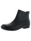 DAVID TATE SIMPLICITY WOMENS LEATHER ZIP-UP ANKLE BOOTS