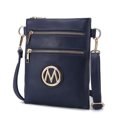 Mkf Collection By Mia K Medina Crossbody Small Handbag In Blue