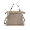 TIFFANY & FRED PARIS PERFORATED SMOOTH LEATHER TOP-HANDLE BAG