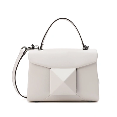 Tiffany & Fred Paris Tiffany & Fred Full-grain Soft Leather Top-handle In White