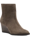 Lucky Brand Wafael Womens Suede Wedge Booties In Multi