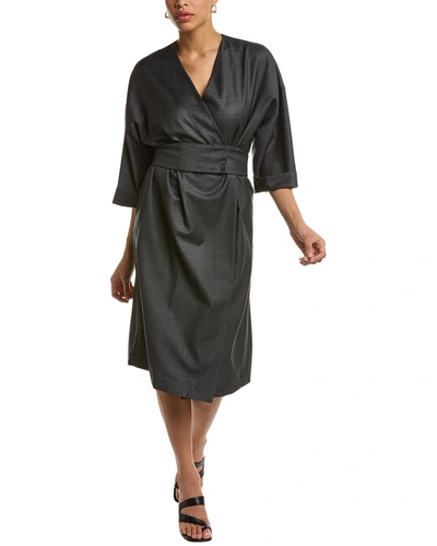 Brunello Cucinelli Wool Dress In Black