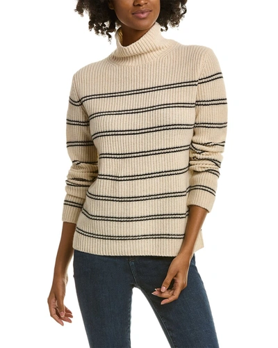 Vince Shaker Rib Cashmere Sweater In White ModeSens