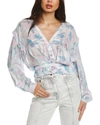 Iro Otaki Silk-blend Top In Silver