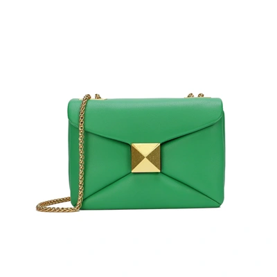 Tiffany & Fred Smooth Nappa Leather Shoulder Bag In Green