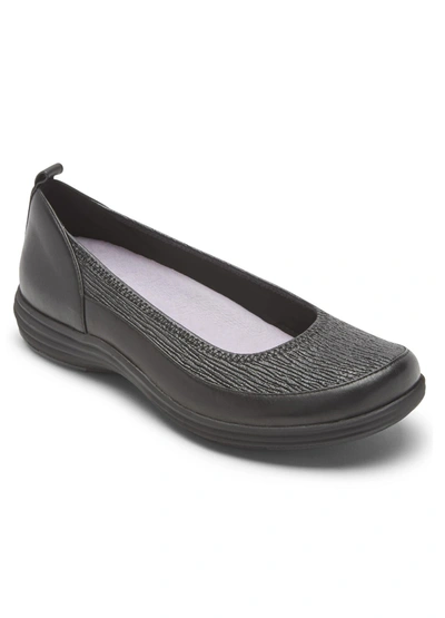 Aravon Quinn Curved Slip-on - Narrow In Black