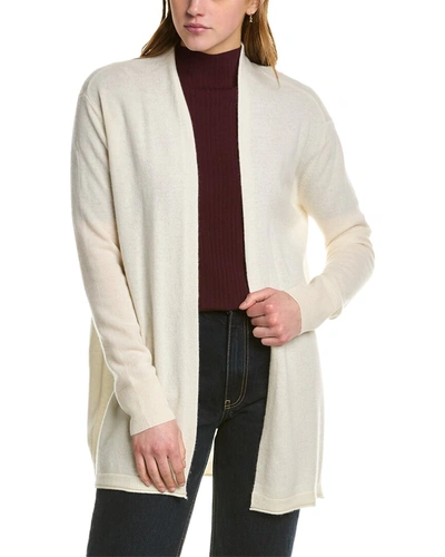 Ainsley Basic Open Cashmere Cardigan In Beige