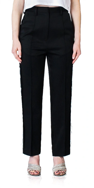 Maison Margiela Contrast Suiting Trousers In Black