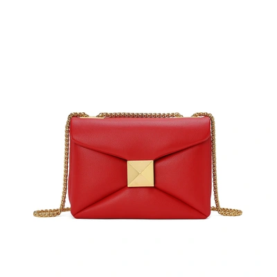 Tiffany & Fred Smooth Nappa Leather Shoulder Bag In Red