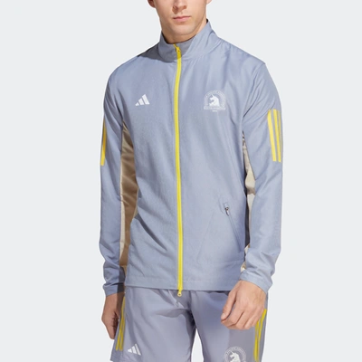 Adidas Originals Men's Adidas Boston Marathon 2023 Celebration Running Jacket In Purple