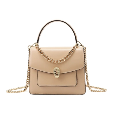 Tiffany & Fred Paris Tiffany & Fred Smooth Leather Top-handle Crossbody In Beige