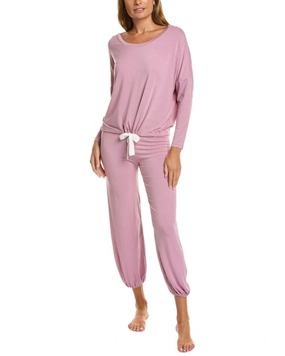 Hale Bob 2pc Slouchy Pajama Set In Pink