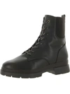 Soul Naturalizer Ozzy Womens Faux Nubuck Lace-up Combat & Lace-up Boots In Black