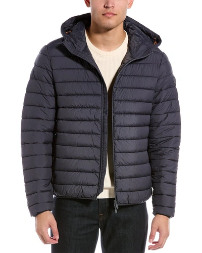 Save The Duck Lucas Matte Puffer Jacket In Grey