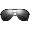 Ivi Vision Division - Grey Polarized Lens In Polished Black-chrome In Multi
