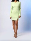 LINE AND DOT LANA DRESS IN LIME