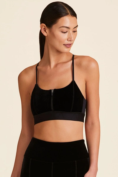 Alala Velvet Bra In Black