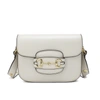 Tiffany & Fred Paris Top-grain Leather Foldover Messenger Bag In White