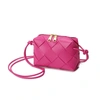 TIFFANY & FRED PARIS TIFFANY & FRED SMOOTH WOVEN LEATHER TOP-HANDLE CROSSBODY/SHOULDER BAG