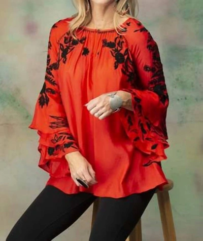 Vintage Collection Ramona Tunic In Red