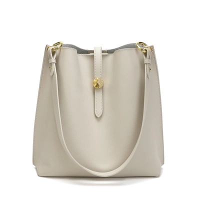 Tiffany & Fred Paris Tiffany & Fred Smooth Leather Shoulder Bag In White