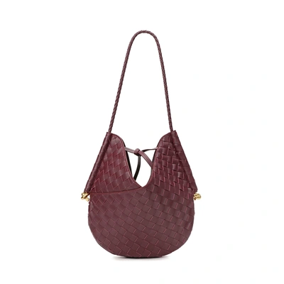 Tiffany & Fred Paris Tiffany & Fred Woven Leather Hobo/shoulder Bag In Red