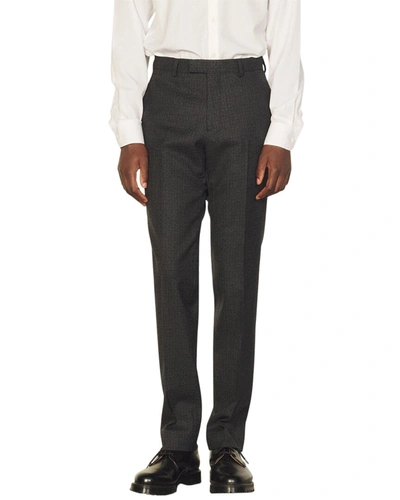 SANDRO FORMAL HOUNDSTOOTH WOOL SUIT PANT