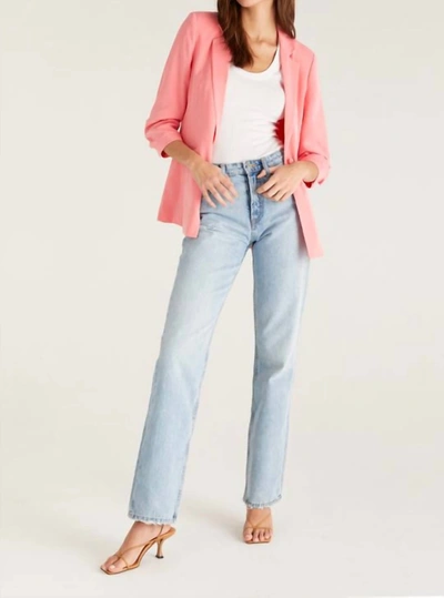 Z Supply Cinema Blazer In Sunkist Coral In Pink